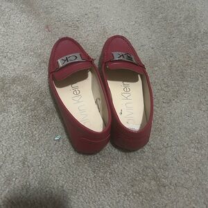 Calvin Klein Women's Red Loafers